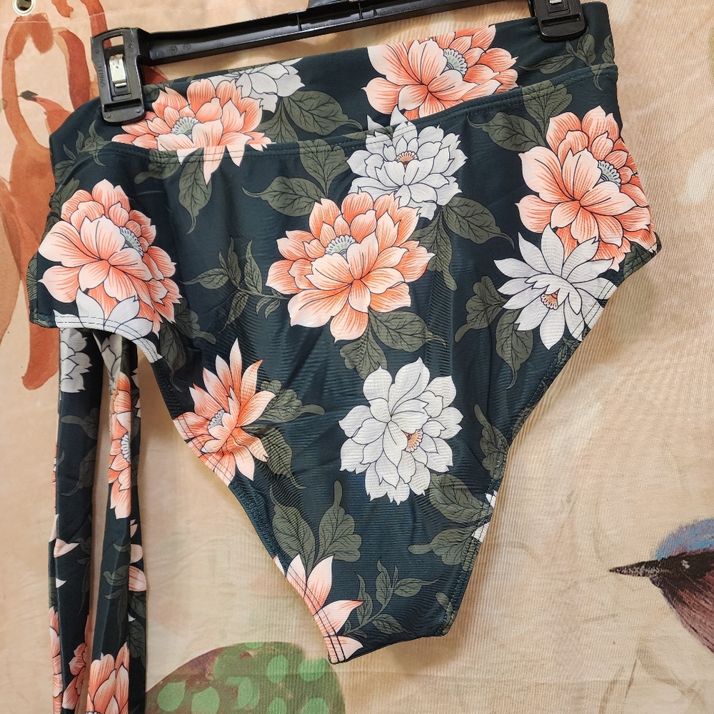 Womens High Waisted Bikini Set Tummy Control 2 Piece Bathing Suit - Picture 7 of 13